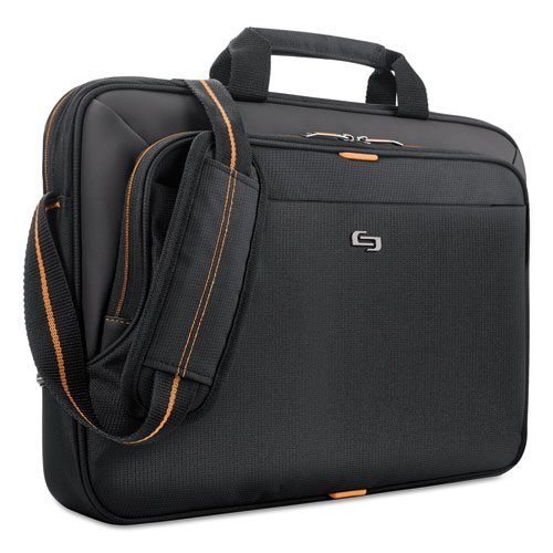 Urban Slim Brief, Fits Devices Up to 15.6", Polyester, 16.5 x 2 x 11.75, Black - Image 2