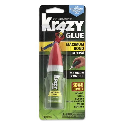 Maximum Bond Krazy Glue EZ Squeeze Gel, 0.14 oz, Dries Clear - Image 2