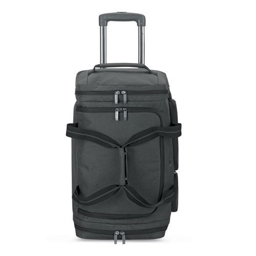 Leroy Rolling Duffel, Fits Devices Up to 15.6", Polyester, 12 x 10.5 x 10.5, Gray - Image 2