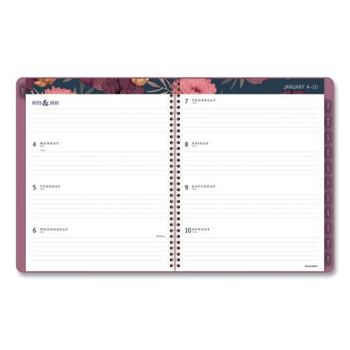 Dark Romance Weekly/Monthly Planner, Dark Romance Floral Artwork, 11 x 8.5, Multicolor Cover, 13-Month (Jan-Jan): 2024-2025 - Image 3