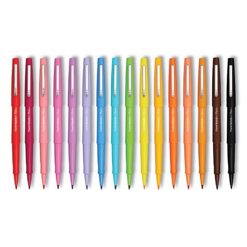 Flair Scented Felt Tip Porous Point Pen, Stick, Medium 0.7 mm, Assorted Ink and Barrel Colors, 16/Pack