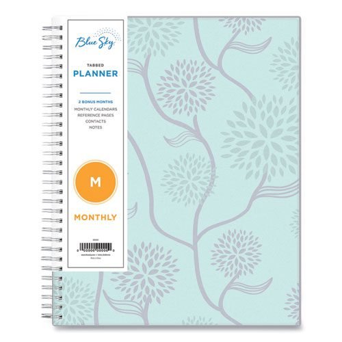 Rue Du Flore Monthly Planner, Rue Du Flore Artwork, 10 x 8, Jade/Lavender Cover, 12-Month (Jan to Dec): 2024 - Image 3