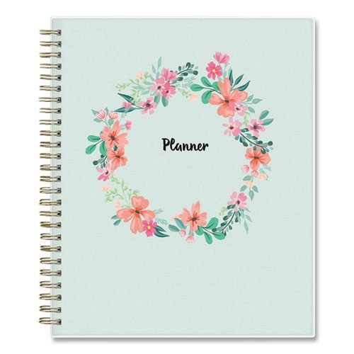 Laurel Weekly/Monthly Planner, Laurel Floral Artwork, 9 x 7, Green/Pink/Orange Cover, 12-Month (Jan to Dec): 2024 - Image 4