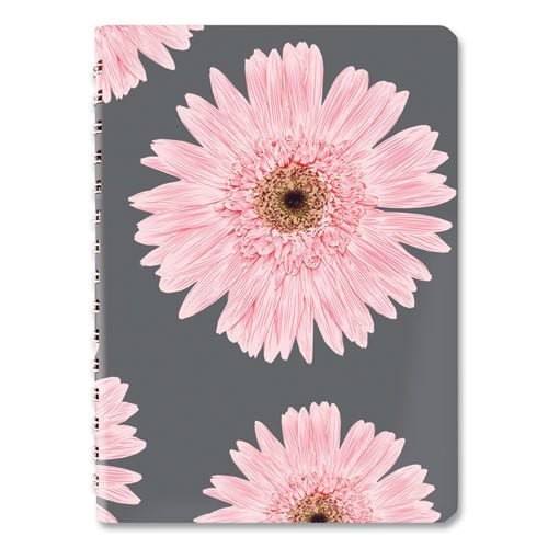 Pink Ribbon Essential Daily Appointment Book, Daisy Artwork, 8 x 5, Navy/Gray/Pink Cover, 12-Month (Jan to Dec): 2024 - Image 2