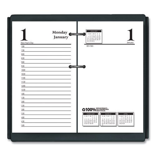 Economy Daily Desk Calendar Refill, 3.5 x 6, White Sheets, 12-Month (Jan to Dec): 2024