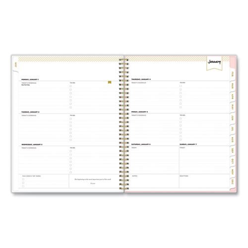 Day Designer Coming Up Roses Create-Your-Own Cover Weekly/Monthly Planner, 11 x 8.5, Blush/Cream Cover,12-Month(Jan-Dec):2024 - Image 3