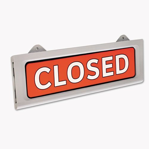 Message/Business Hours Sign, 15 x 20.5, Black/Red - Image 3