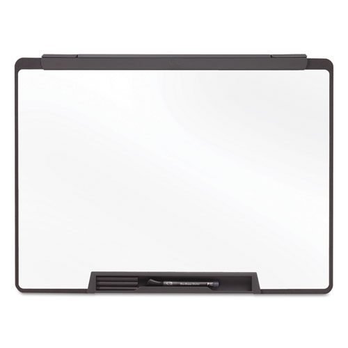 Motion Portable Dry Erase Marker Board, 36 x 24, White Surface, Black Plastic Frame