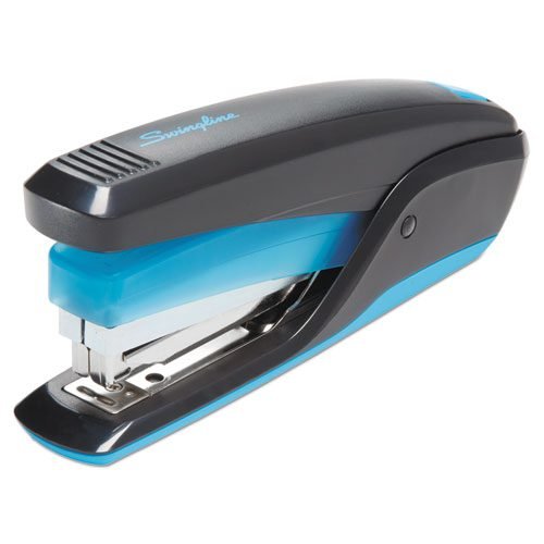 QuickTouch Reduced Effort Full Strip Stapler, 20-Sheet Capacity, Black/Blue