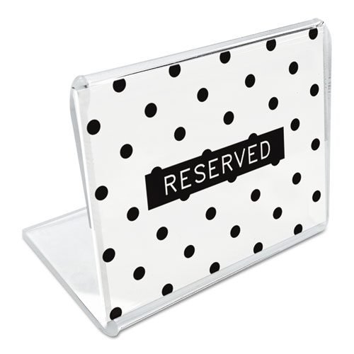 Mini Table-Top Sign, 1.5 x 2, Clear - Image 4