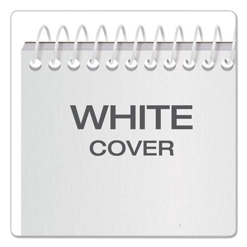 Reporter’s Notepad, Wide/Legal Rule, White Cover, 70 White 4 x 8 Sheets, 12/Pack - Image 4