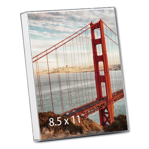 Clear Box Frame, Plastic, 8.5 x 11 Insert, Clear - Image 2