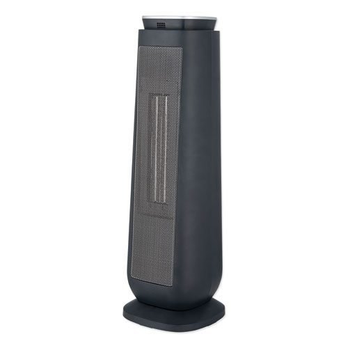 Ceramic Heater Tower with Remote Control, 1,500 W, 7.17 x 7.17 x 22.95, Black - Image 3