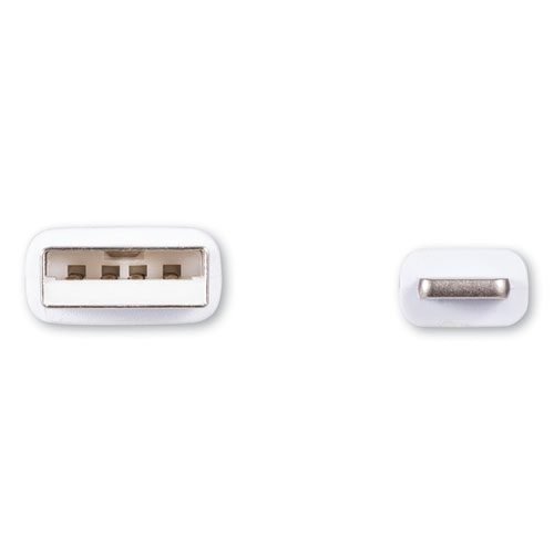 USB Apple Lightning Cable, 6 ft, White - Image 3