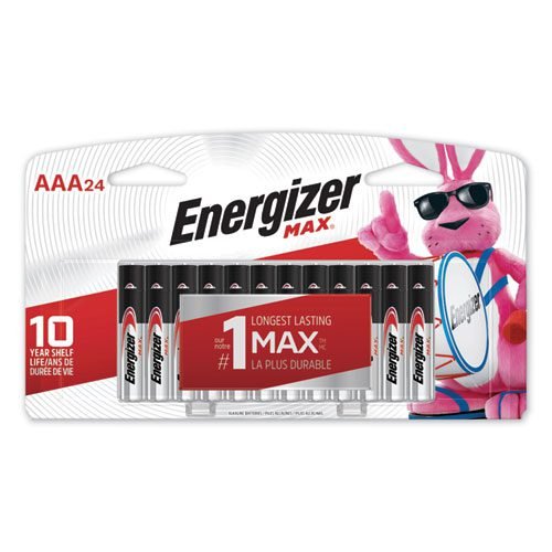 MAX Alkaline AAA Batteries, 1.5 V, 24/Pack