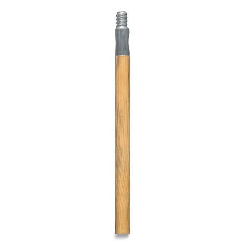 Push Broom Handle with Metal Thread, Wood, 60", Natural