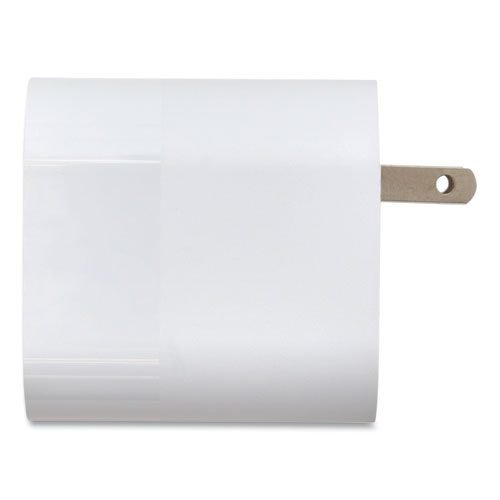 Wall Charger, Two USB-A Ports, White - Image 3