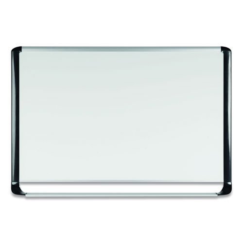 Pure Platinum Magnetic Dry Erase Board, 96 x 48, White Surface, Silver/Black Aluminum Frame