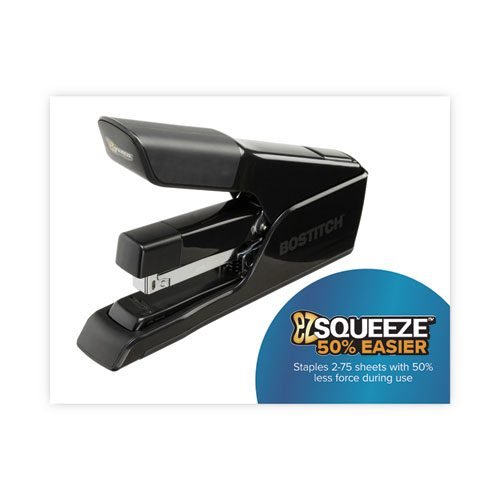 EZ Squeeze 75 Stapler, 75-Sheet Capacity, Black - Image 4