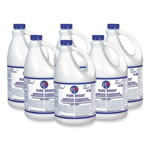 Liquid Bleach, 1 gal Bottle, 6/Carton