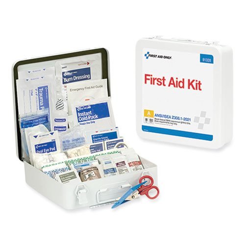 ANSI 2021 Type III First Aid Kit for 50 People, 184 Pieces, Metal Case - Image 3