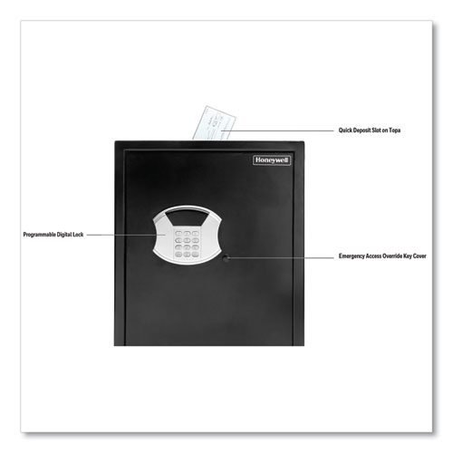 Digital Steel Security Safe with Drop Slot, 15 x 7.8 x 22, 2.87 cu ft, Black - Image 3
